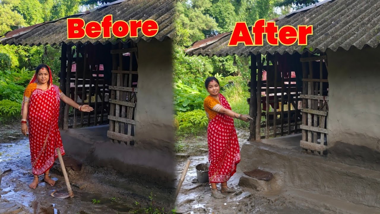 ভাঙ্গা ঘরটাকে নতুন করে আবার সাজালাম | গেছো কাঁকড়া দিয়ে কচুর ফুল রান্না | Priya sundarban cooking 