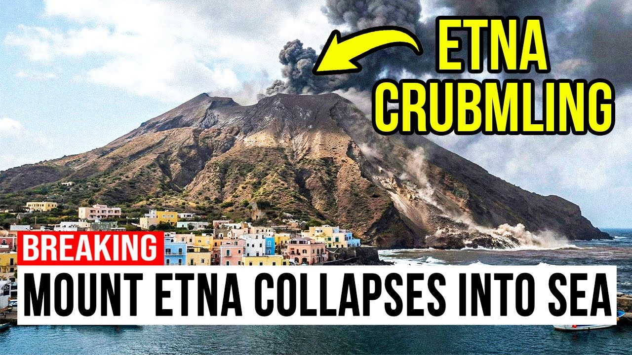 1 MINUTE AGO: Mount Etna CRUMBLES Into The Ocean - Scientists In Shock