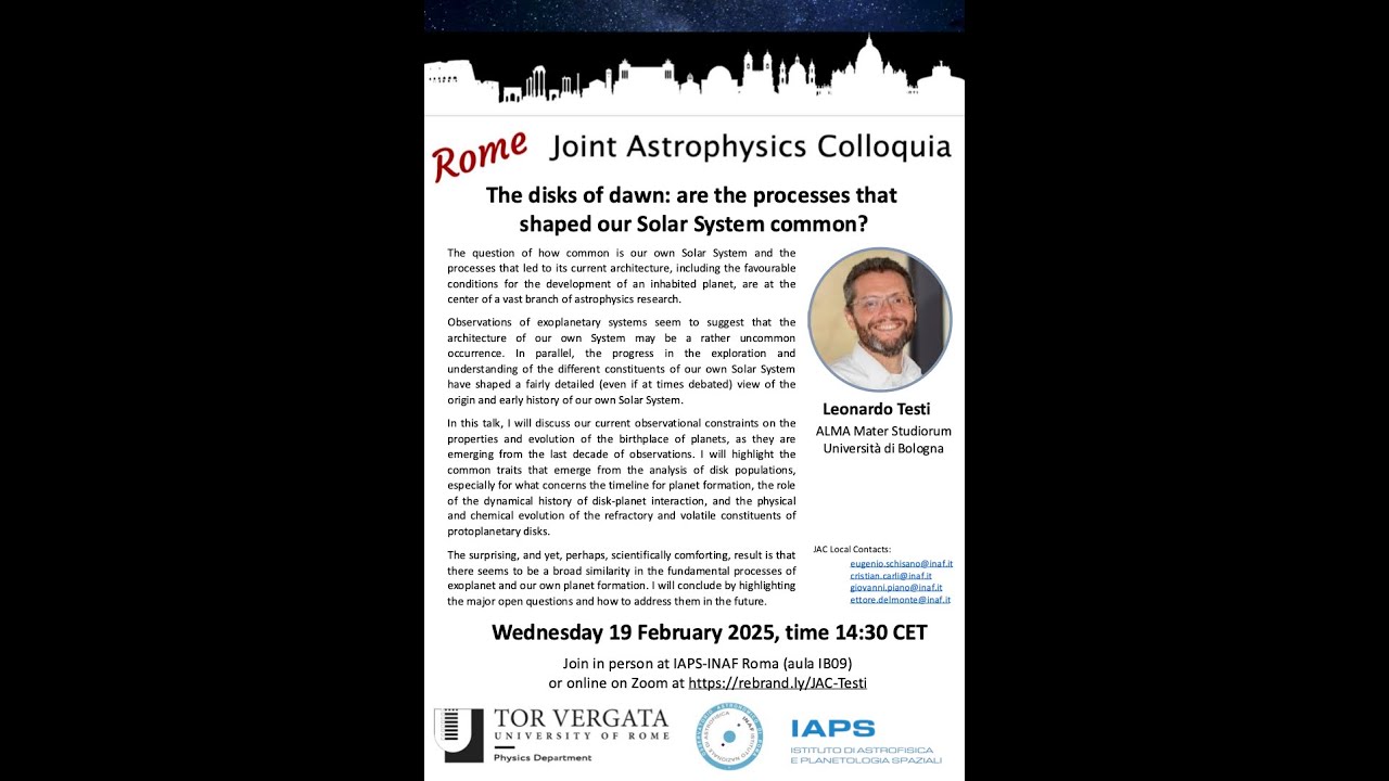 Seminari JAC: 19/02/2025, Leonardo Testi