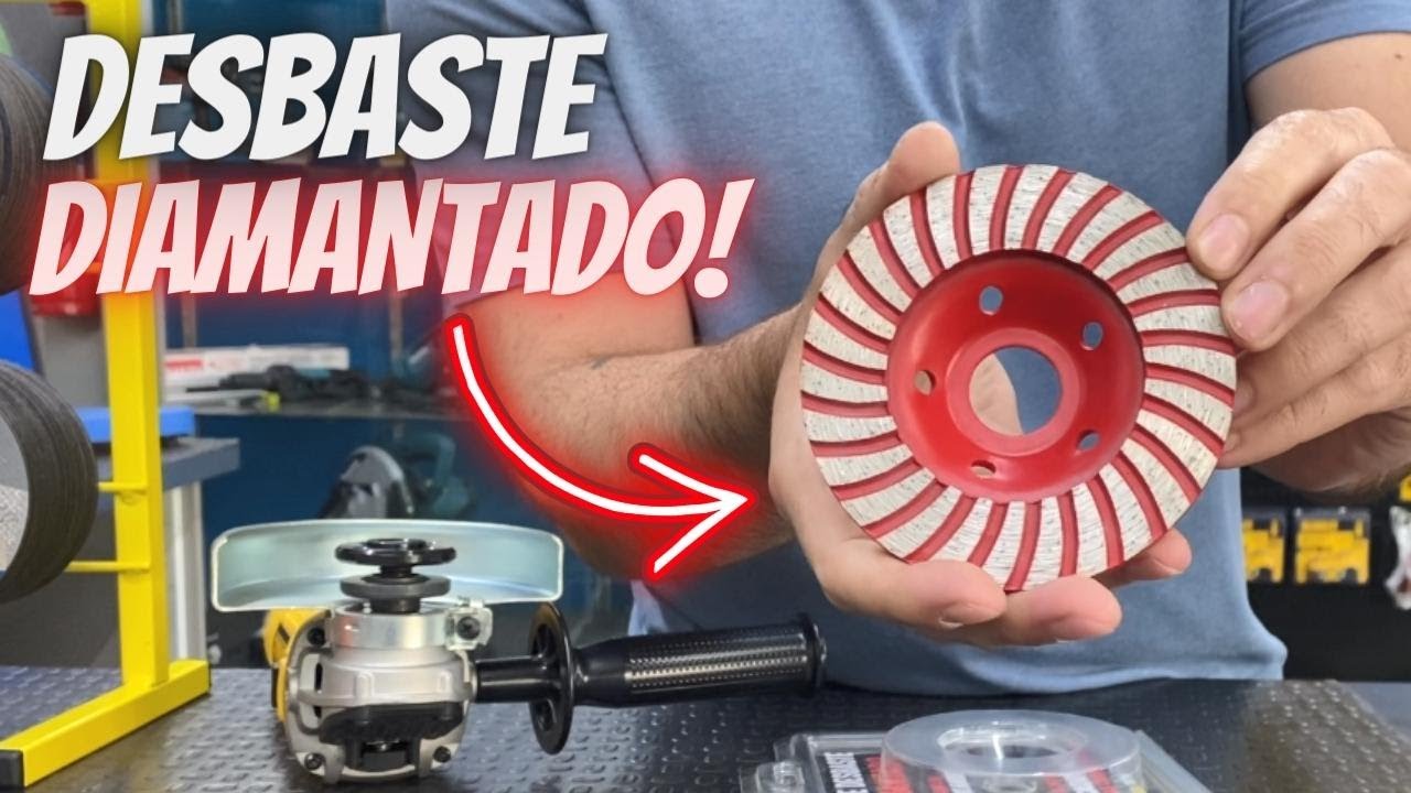 DISCO REBOLO DIAMANTADO PARA DESBASTAR CONCRETO!!!