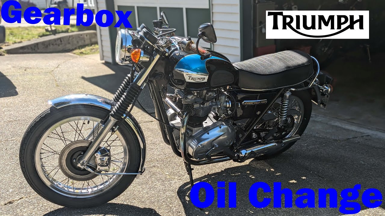 Triumph Bonneville T140v - Part 11 - Gearbox Oil Change