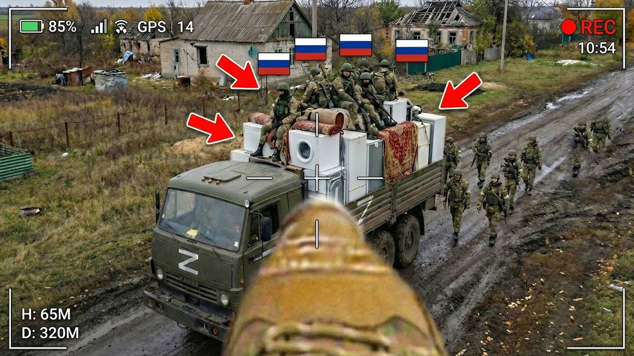Ukrainian FPV Destroyed Russian Soldiers Who Were Robbing Ukrainians