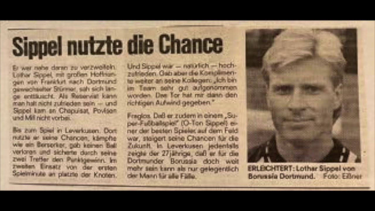 Bundesliga Saison 1992/93 Leverkusen - Borussia Dortmund