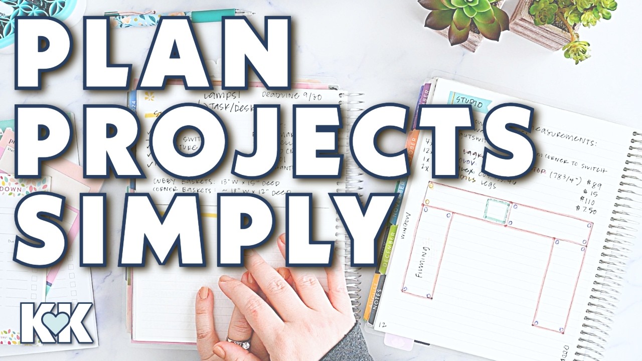 How to Organize Projects! 25 Days of Planner Tips + Functional Planning in my Erin Condren Planner