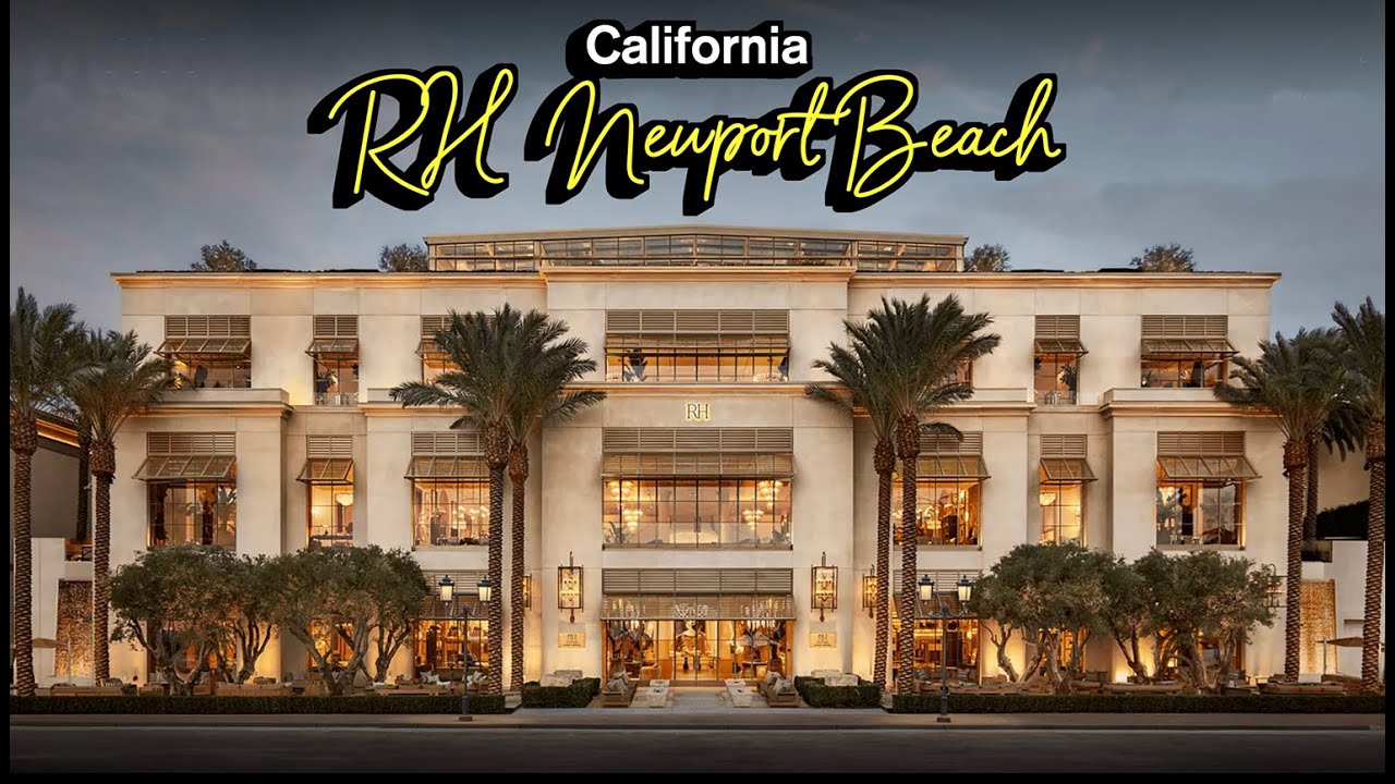 RH Newport Beach and Ocean Grill on Fashion Island 🇺🇸 Orange County, California, Walking Tour [4K]