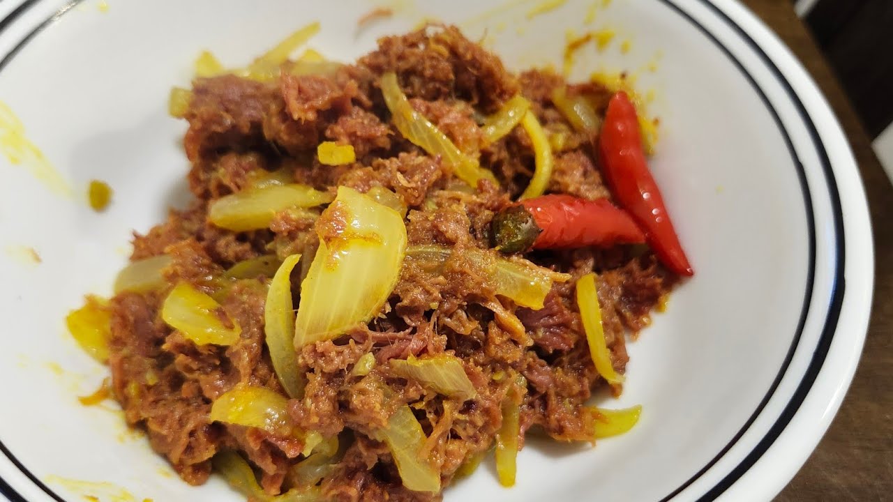Fiji Style Corned Mutton curry 