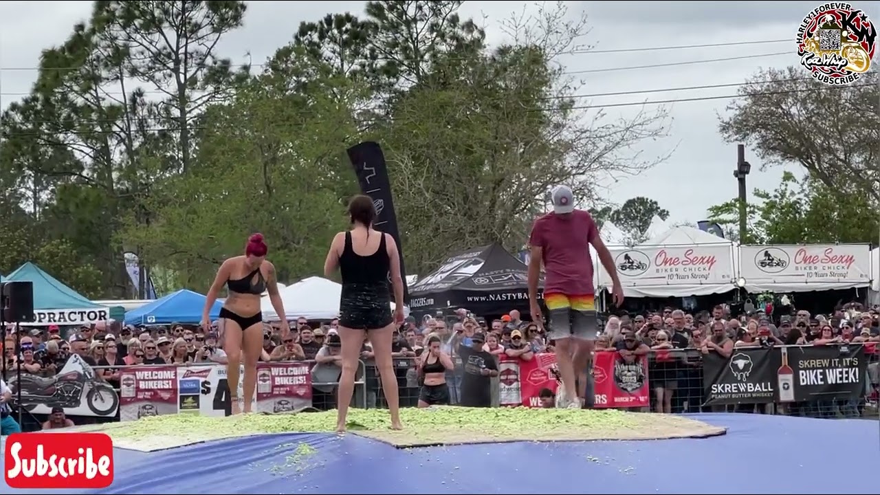 Daytona Bike Week 2023 Cabbage Patch Coleslaw Wrestling #bikeweek #cabbagepatch #Coleslaw #daytona
