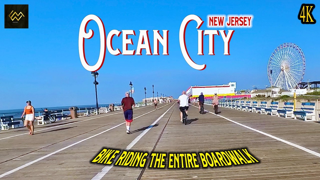 Morning Bike Ride | Ocean City NJ Boardwalk in 4K 🚴‍♂️🌅