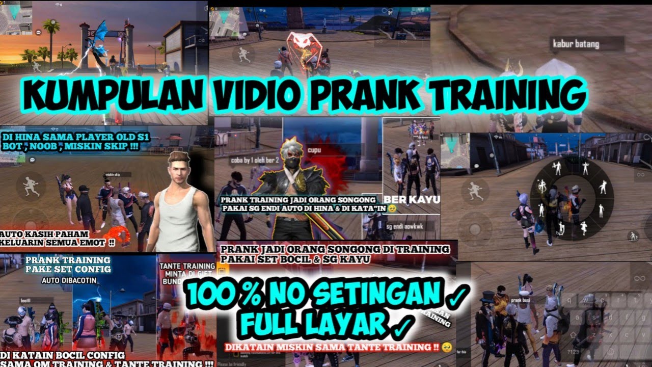 Kumpulan Prank Training | Prank Nyamar Jadi Bot Di Training Langsung emot 6jt | prank Tante Training