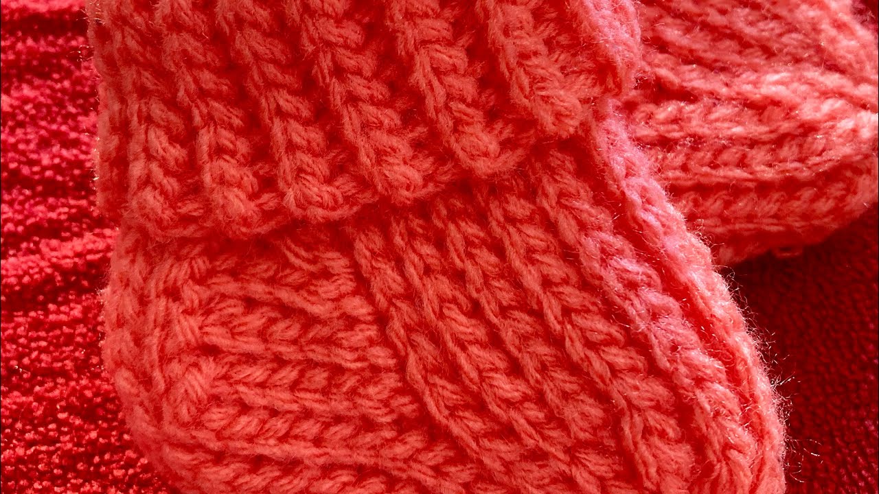 Sosete crosetate bebelus #tutorial 