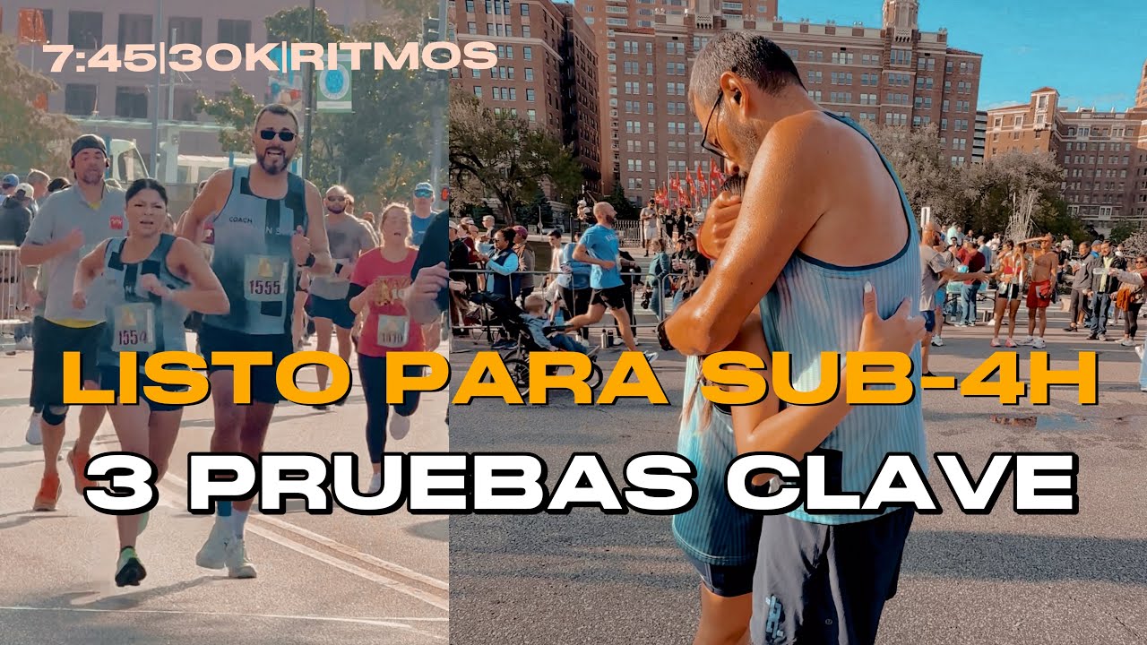 Lo que realmente se necesita para correr un maratón en menos de 4 horas | números y entrenamientos 