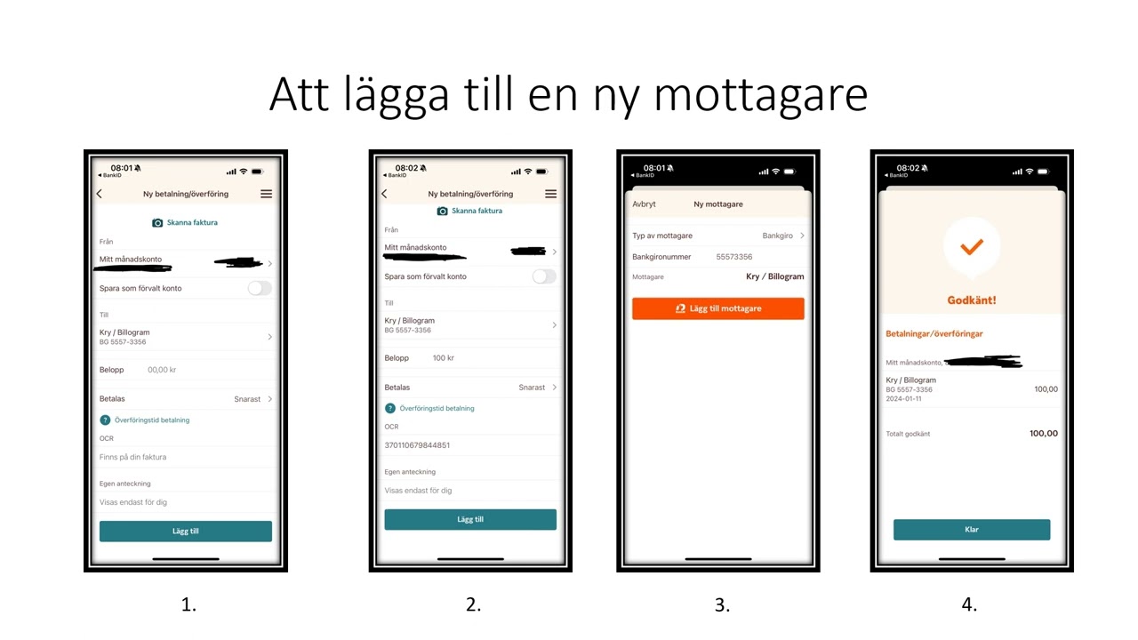 Att betala en räkning - hur gör man?