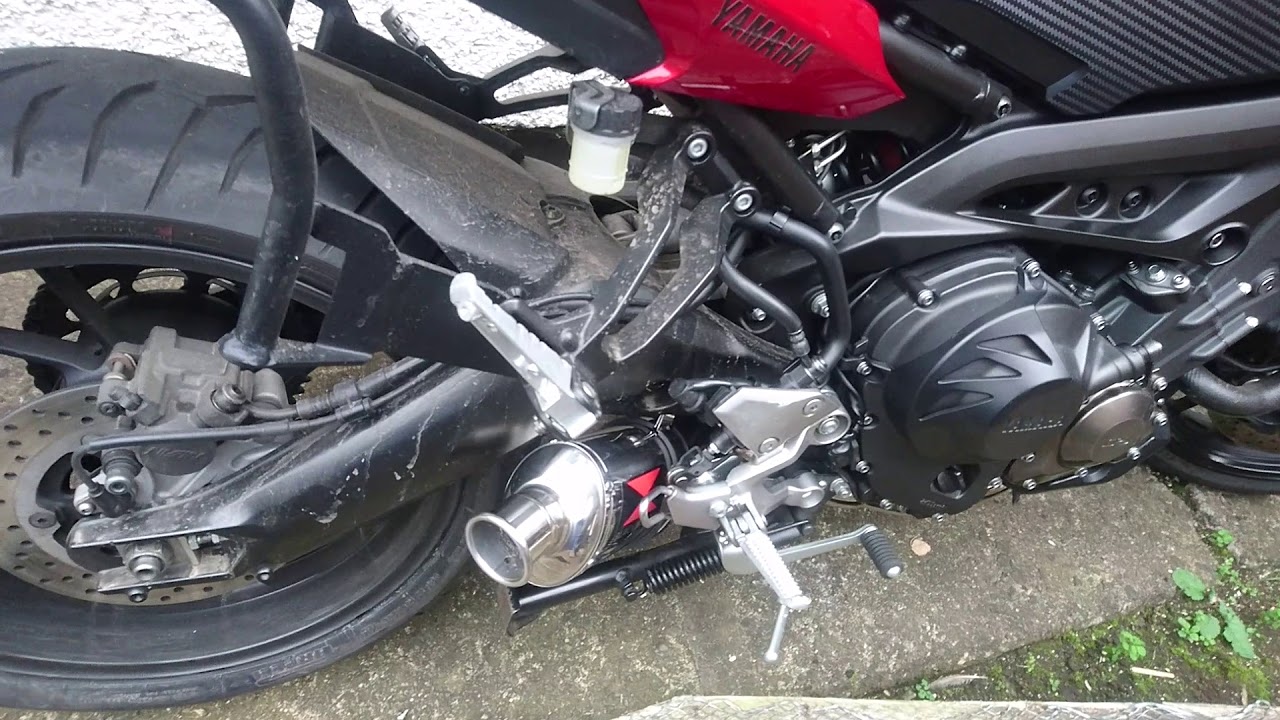 MT09 Tracer Black Widow Exhaust - Baffle out