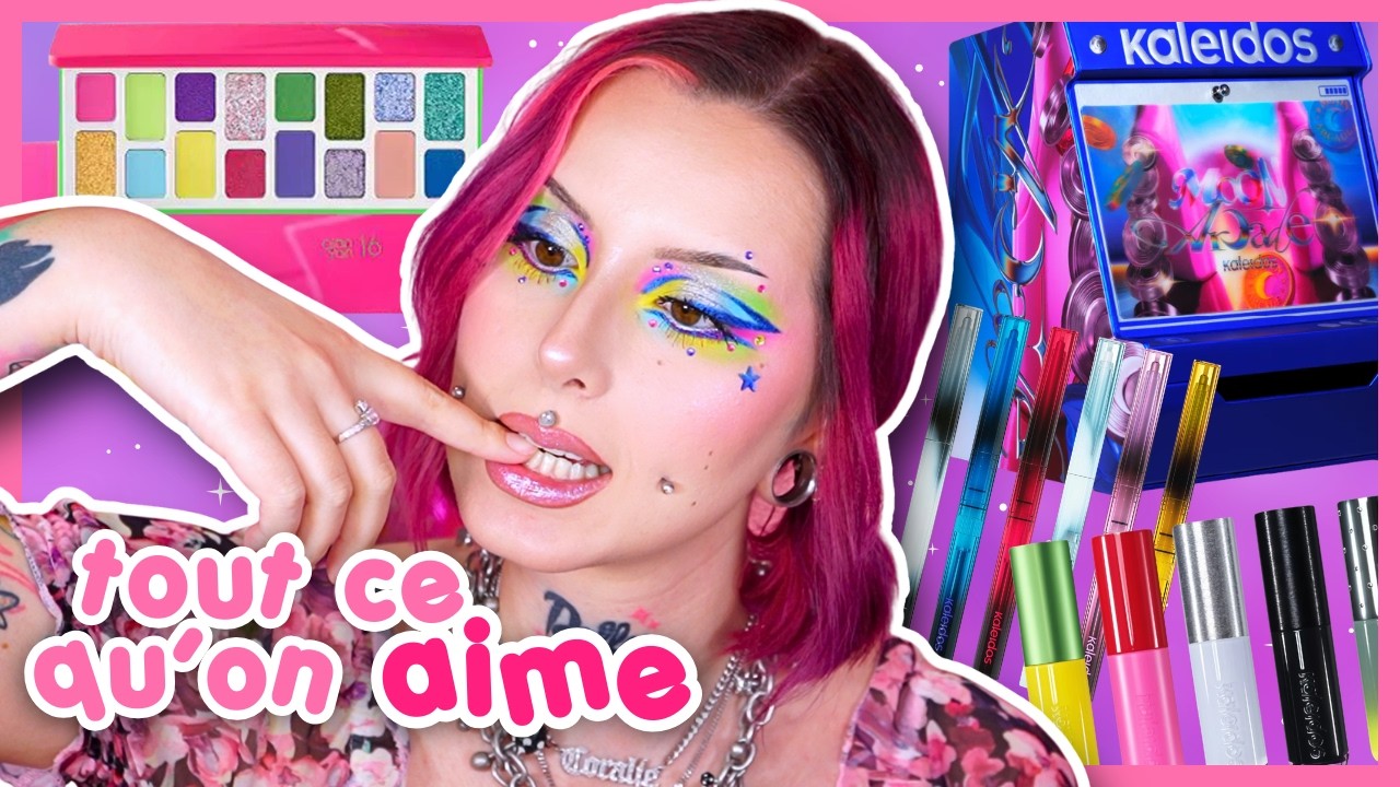 produits c-beauty de l’ESPACE: duochrome, neon, paillette, strass WE’RE SO BACK (kaleidos, cheeryep)