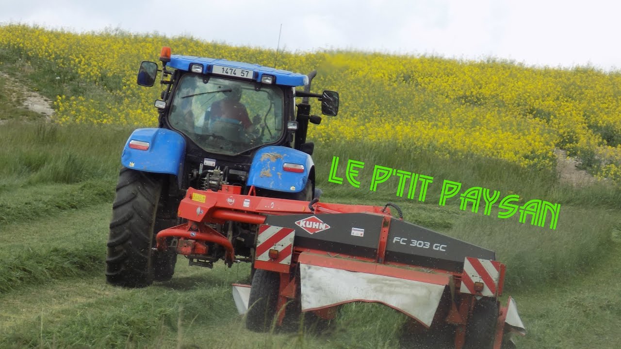 Fauchage de ray-grass 2017 | faucheuse conditionneuse Kuhn !