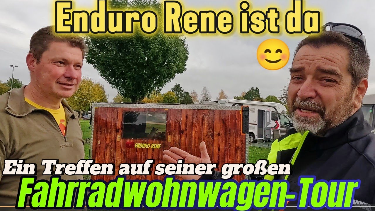 Liegeradfahrt zur Donauquelle mit Enduro Rene ‼️#fahrradwohnwagen