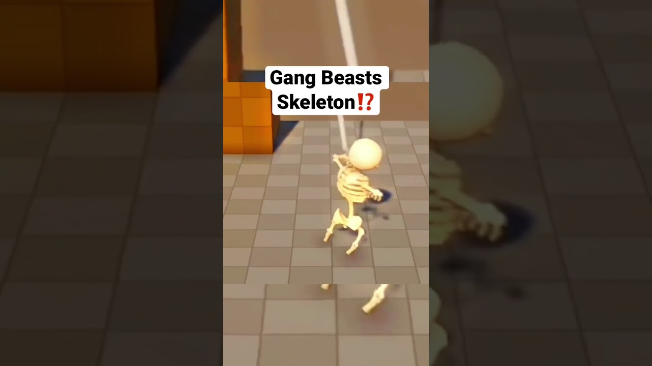 gang beasts skeleton outfit #gangbeast #gangbeastsfunnymoments #gaming
