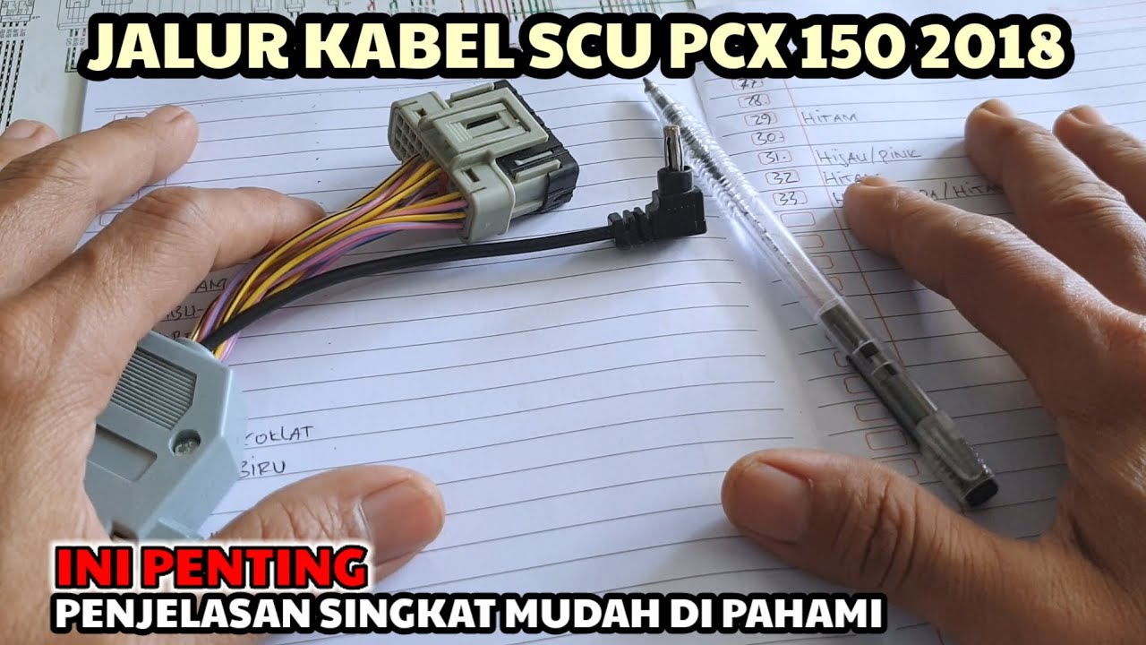 Jalur kabel SCU PCX 150 @Yudikakakeke