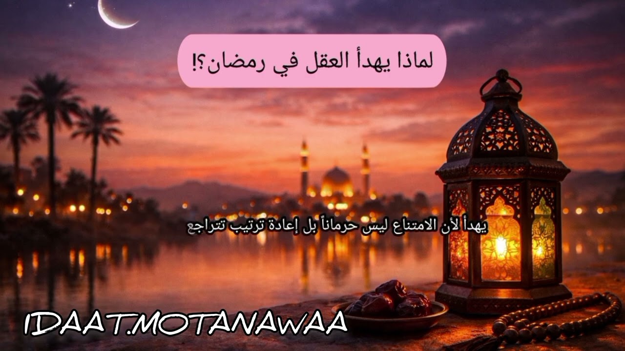 لماذا يهدأ العقل في رمضان؟! وكيف يستعيد توازنه؟!.
