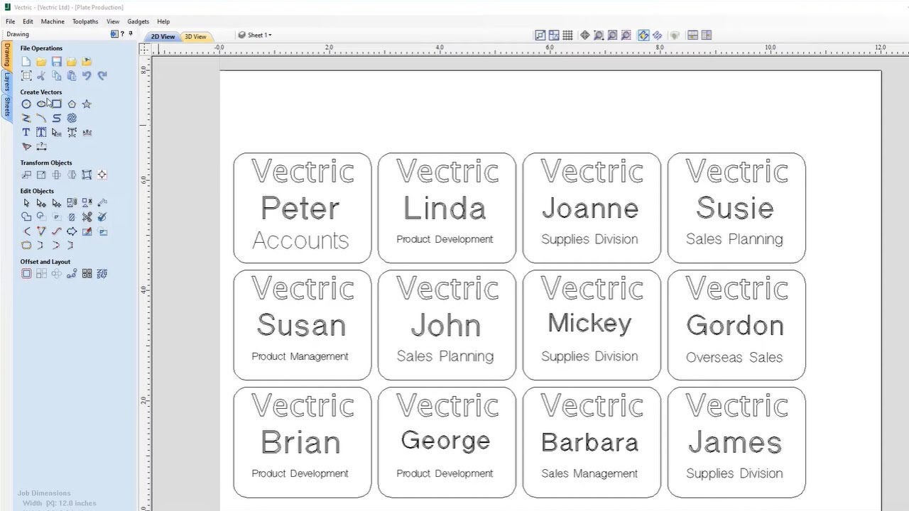 Plate Production Guide | Vectric V11 Tutorials