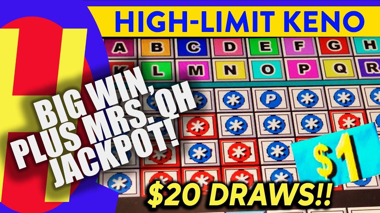 BIG WIN! High-Limit KENO Plus MRS. QH 