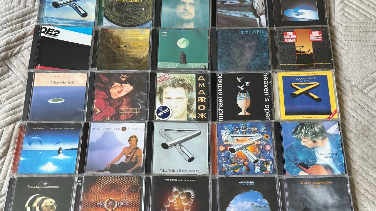 MY MIKE OLDFIELD STUDIO ALBUMS CD COLLECTION (Unboxing)