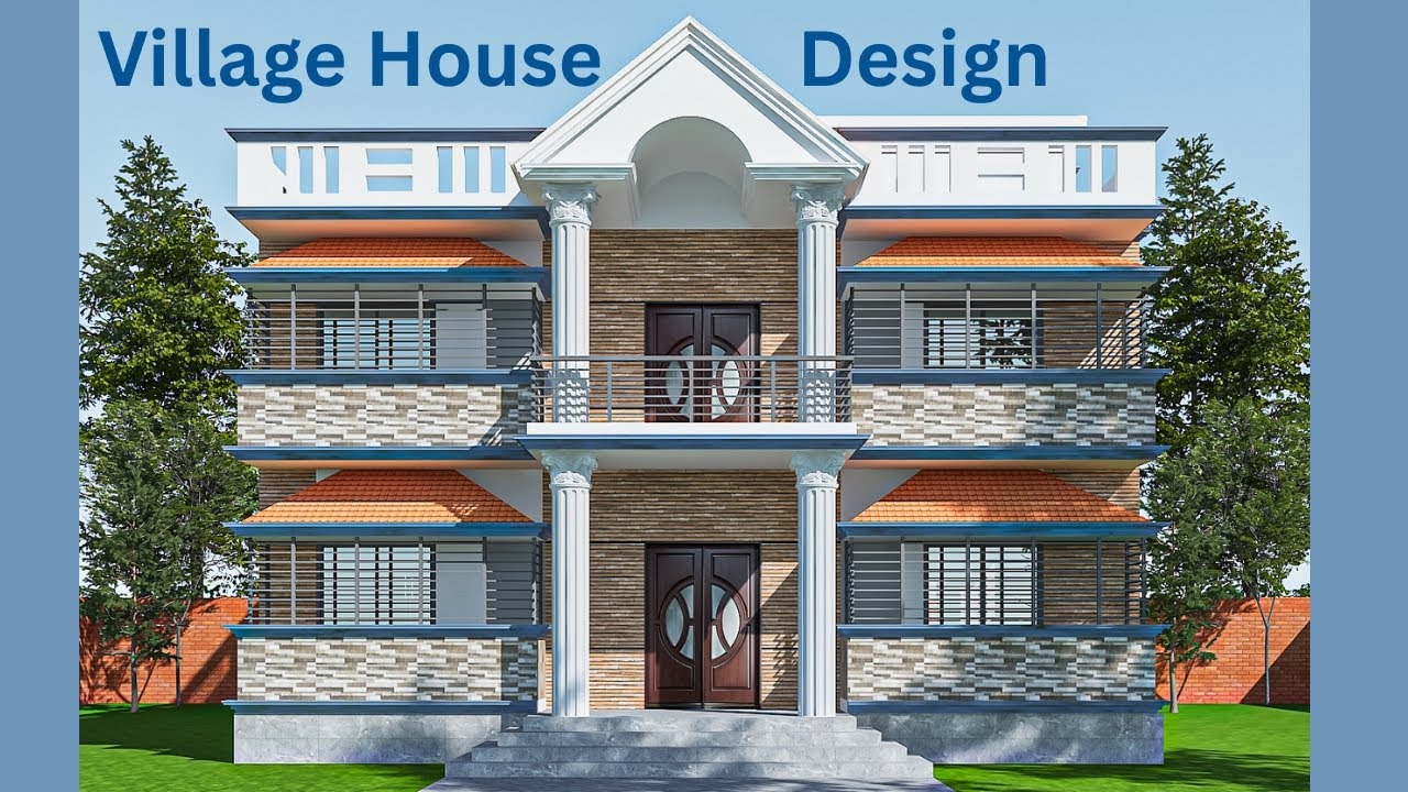 গ্রামের জন্য ডুপ্লেক্স বাড়ির ডিজাইন | Village Duplex House Design | নগরায়ণ