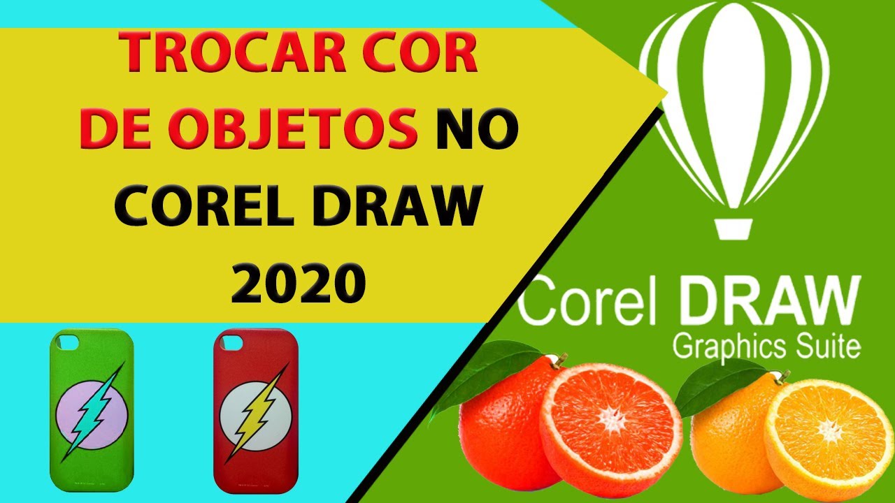 Como trocar a cor de objetos no COREL DRAW