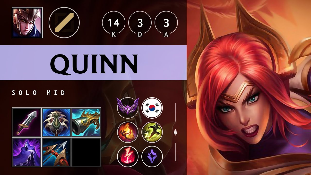 Quinn Mid vs Syndra - KR Master Patch 25.09