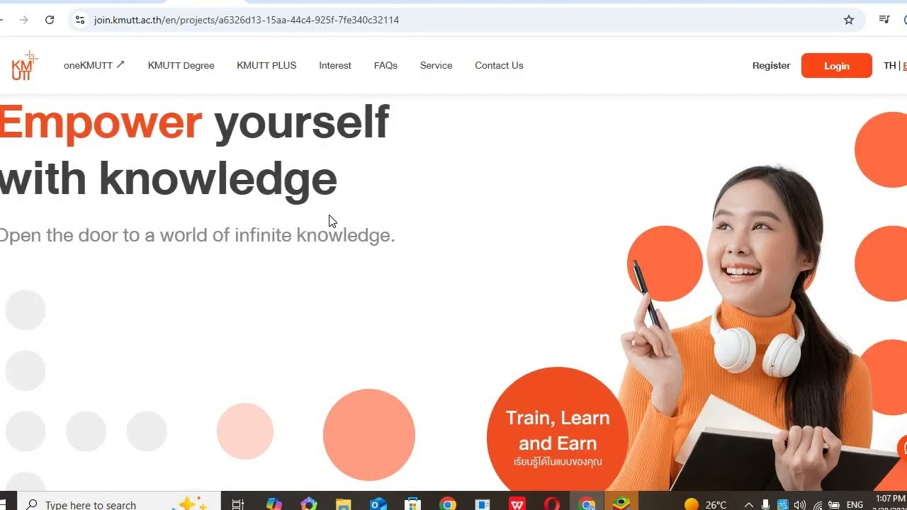 KMUTT University scholarships for international students in Thailand 2026