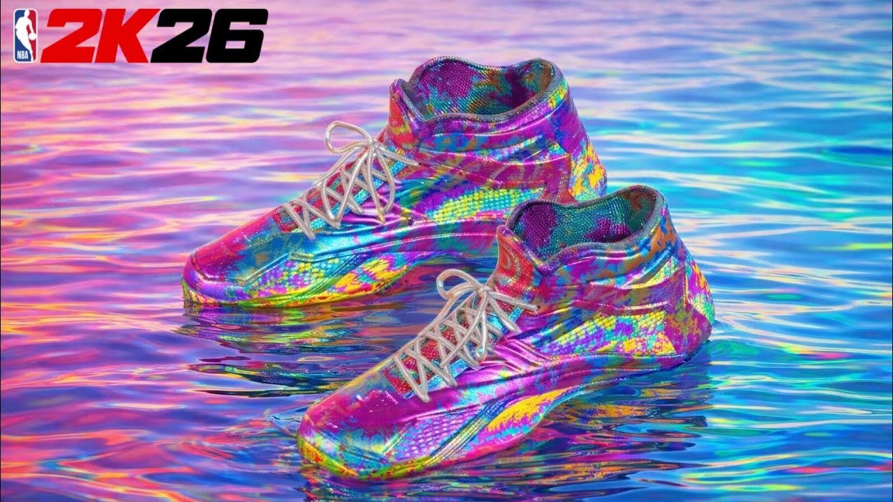 EASIEST CUSTOM RAINBOW “GLIDE SHOE” TUTORIAL IN NBA2K26
