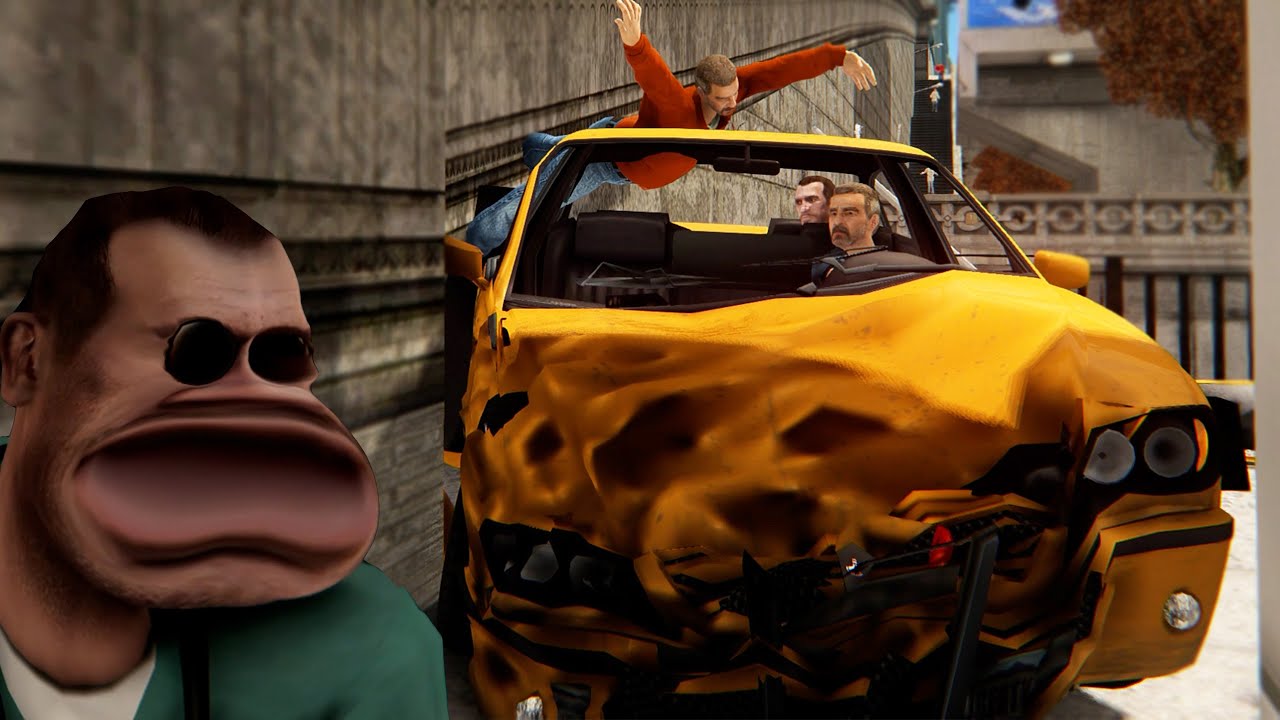 In traffic at a speed of 9999999, can the taxi take you to the navigation point? - GTA4