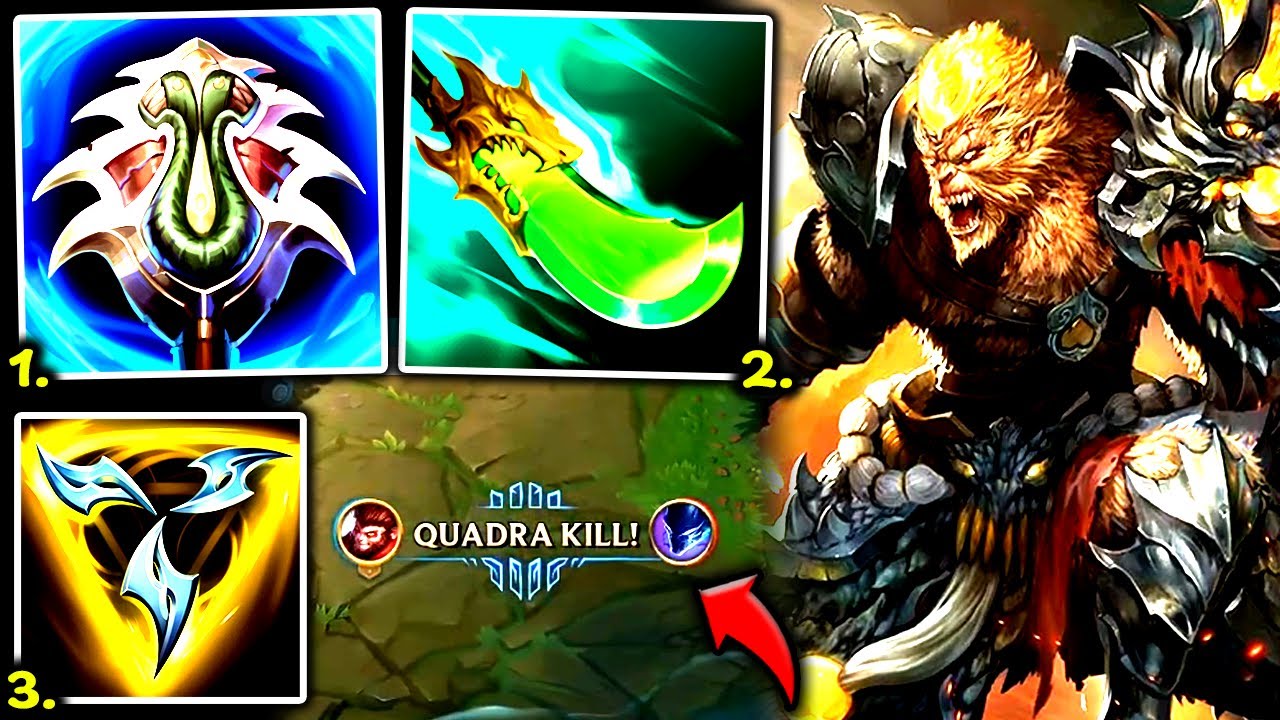 WUKONG TOP IS YOUR NEW 1V9 TICKET TO HIGH-ELO! (QUADRA KILL) - S14 Wukong TOP Gameplay Guide