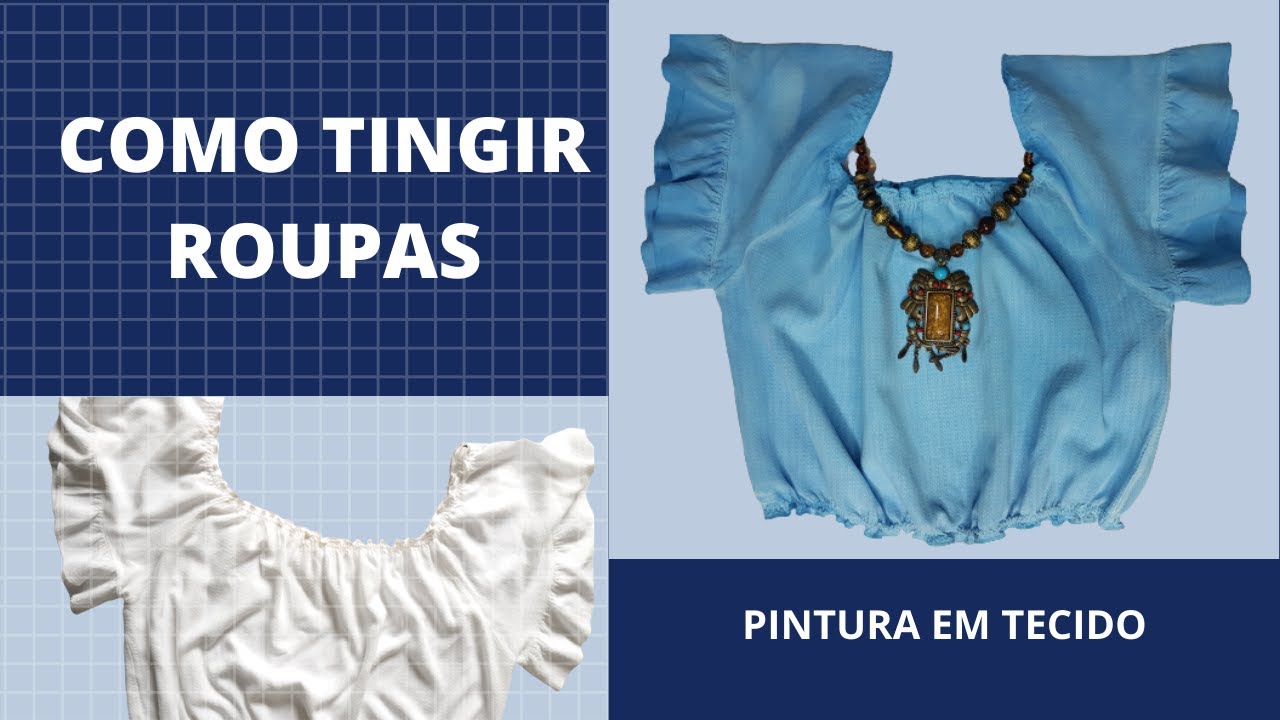 [COMO TINGIR ROUPA A FRIO] Como tingir suas roupas com tinta para tecido Acrilex