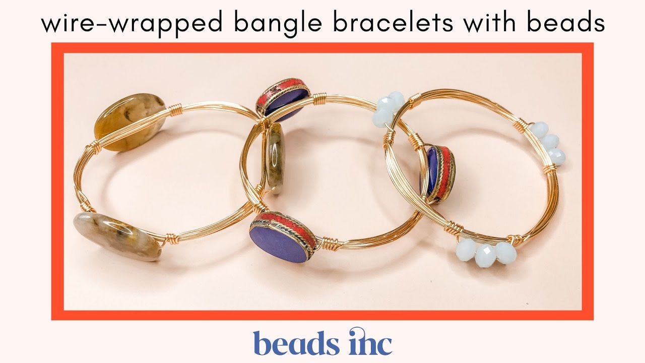 How to Hand-Make Wire-Wrapped Bangle Bracelets with Beads