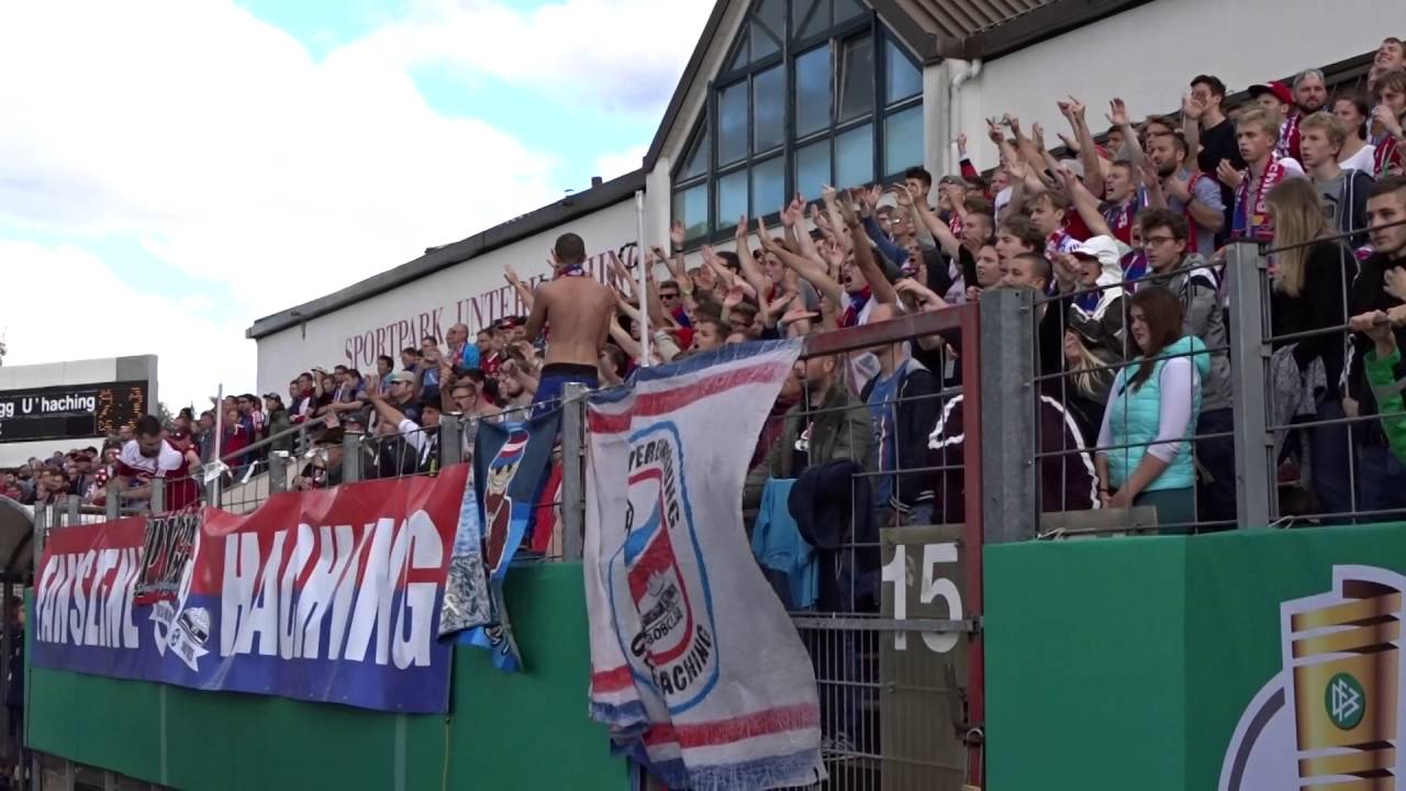SpVgg Unterhaching - 1. FSV Mainz DFB Pokal 2016/17 die letzen 3 Minuten (Fans)