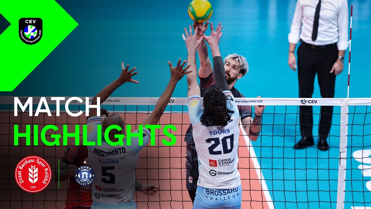 Highlights | Ziraat Bankkart ANKARA vs. TOURS VB | CEV Champions League Volley 2026