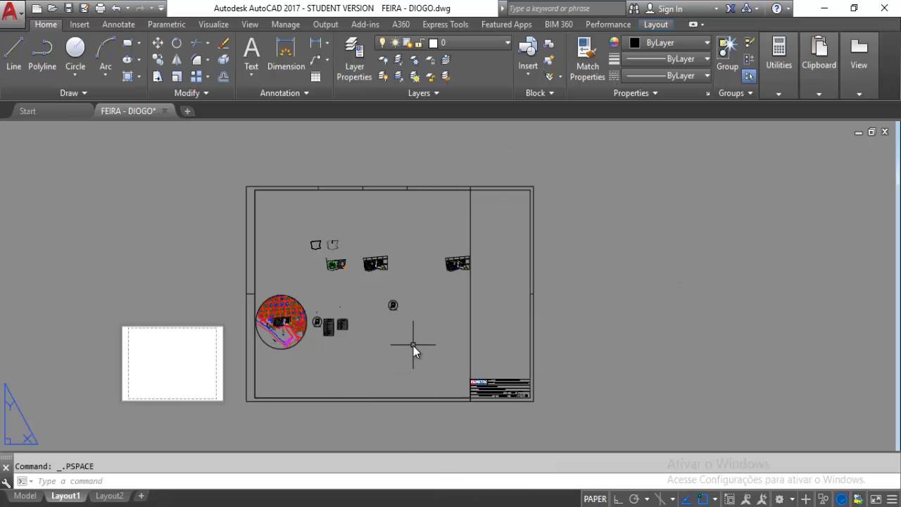 Criando viewport e definindo escala