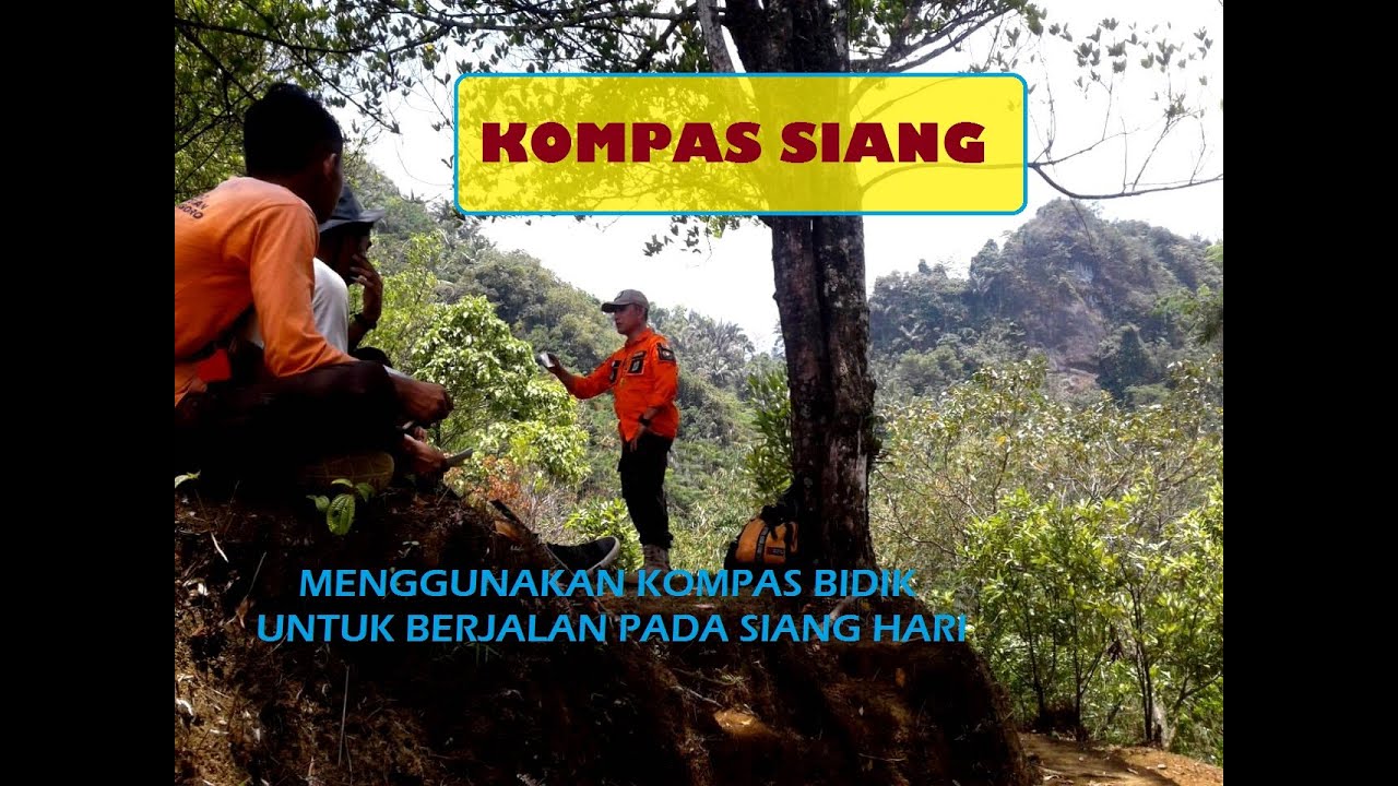 Cara Penggunaan Kompas Siang