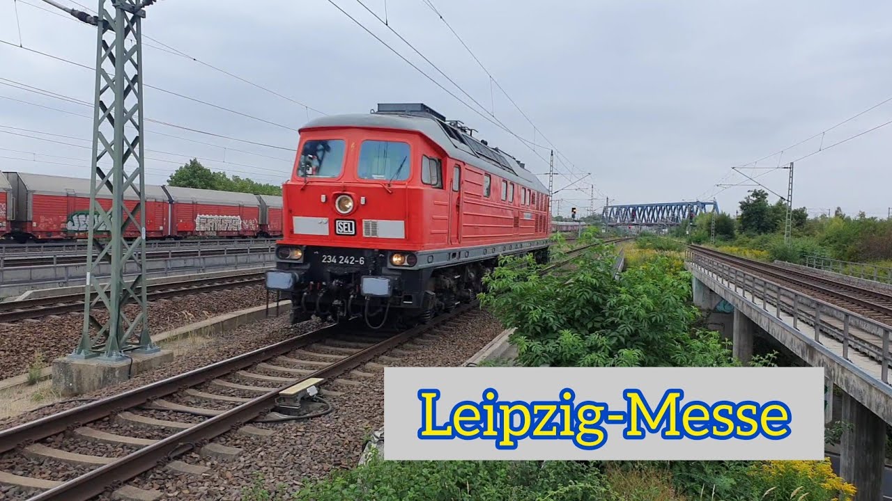 Züge in Leipzig-Messe | Trains in Leipzig-Messe