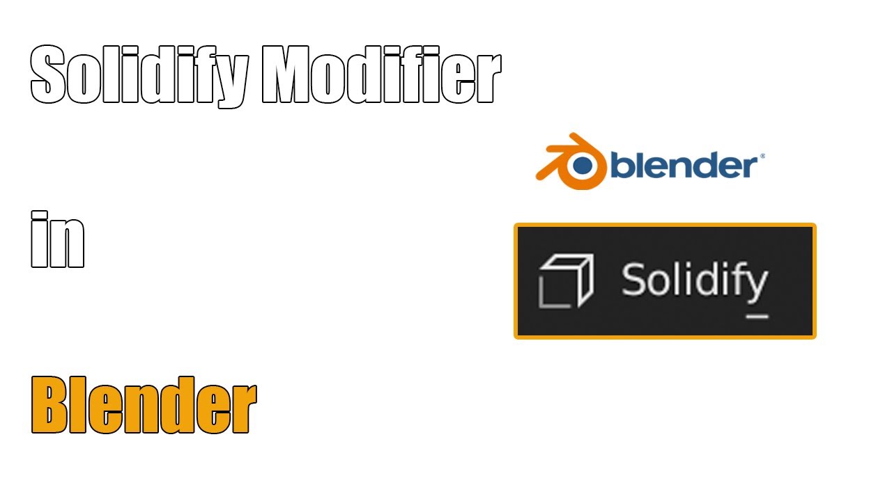 Solidify Modifier in Blender - 57#