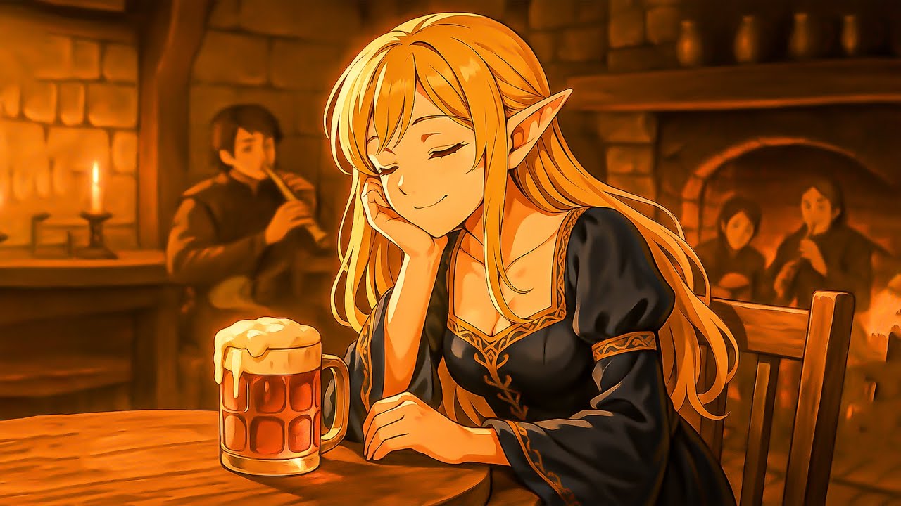 Medieval Tavern Ambience | D&D Fantasy Tavern Music and Peaceful Melodies For Study, Focus, Work