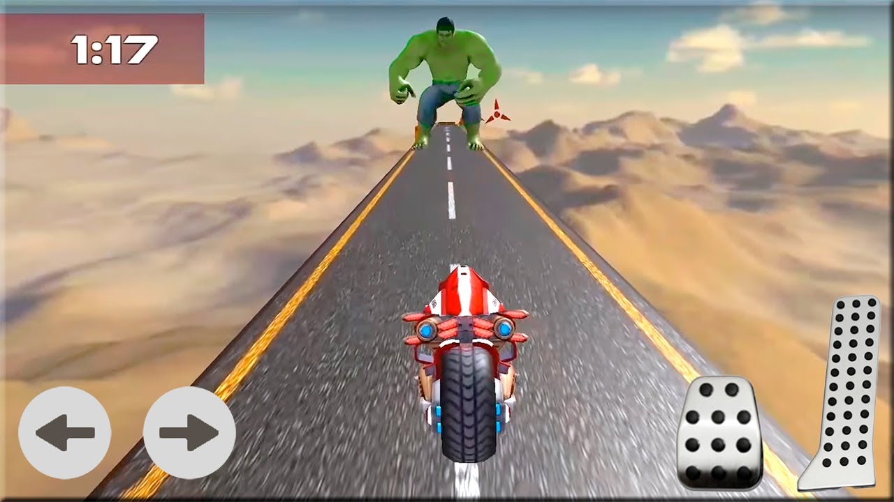 Incredible Monster Hero Sci Fi Bike Adventure - Gameplay Android