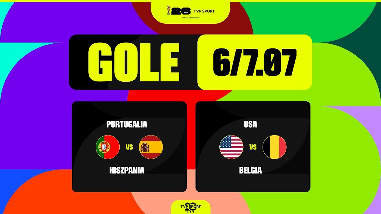 GOLE MUNDIALU: 6/7.07. 1/8 FINAŁU - 4. TYDZIEŃ. GRAŁY POTĘGI!