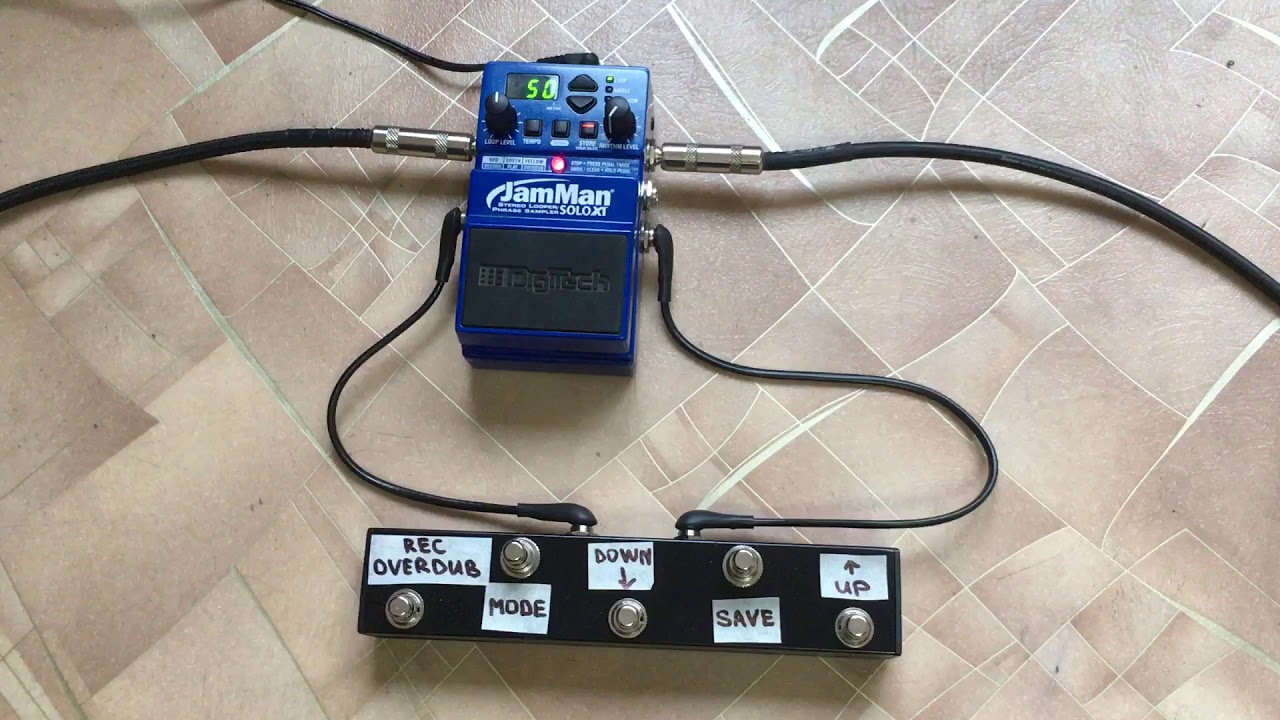 Digitech JamMan Solo XT (mod rec/play + save) + footswitch FS3X/Save/Rec/Play Custom