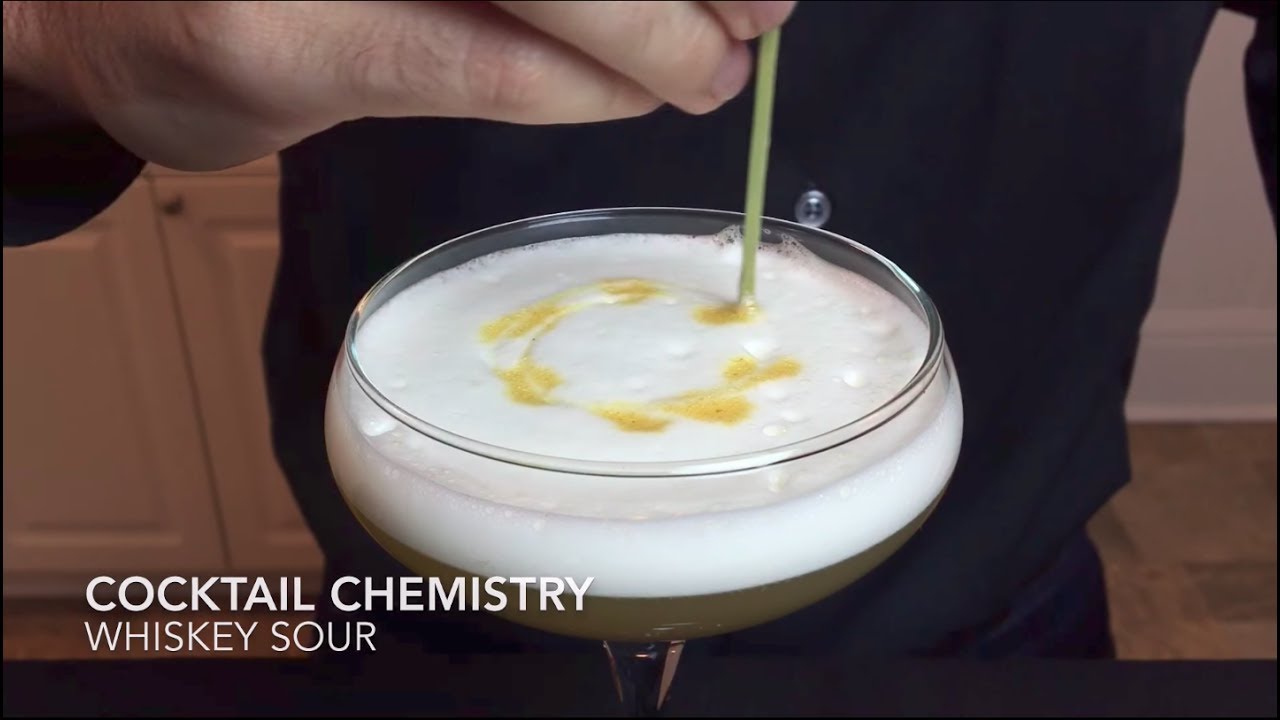 Basic Cocktails - How To Make The Whiskey Sour (Reverse Dry Shake)