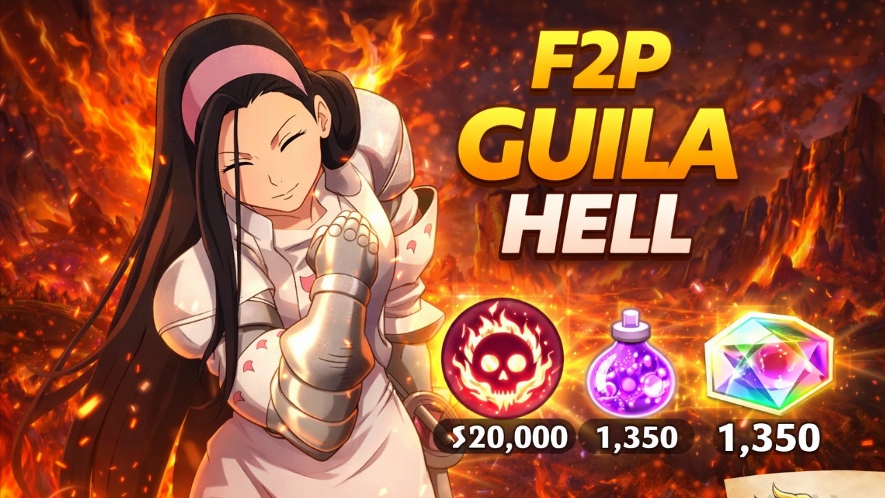 F2P HELL GUILA DUNGEON CLEAR! Meliodas x Jericho Combo [Seven Deadly Sins: Origin]