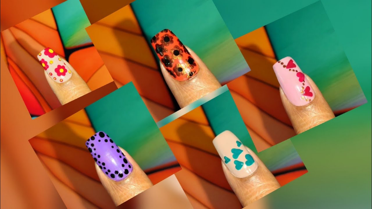 🖍️❤️ Super Easy Nailart Idea ! Easy Nail Art Designs ! ( आसान नेल आर्ट डिजाइन ) My Nail world 
