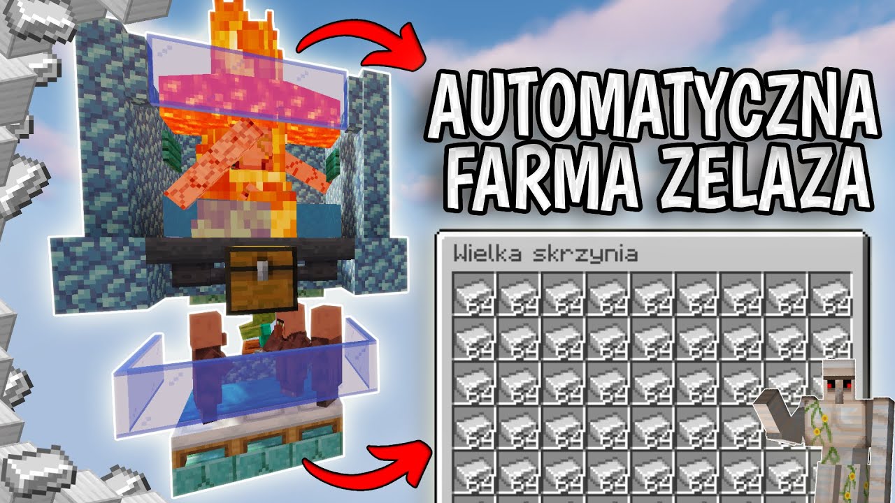 Automatyczna Farma ŻELAZA! *minecraft* 1.20+