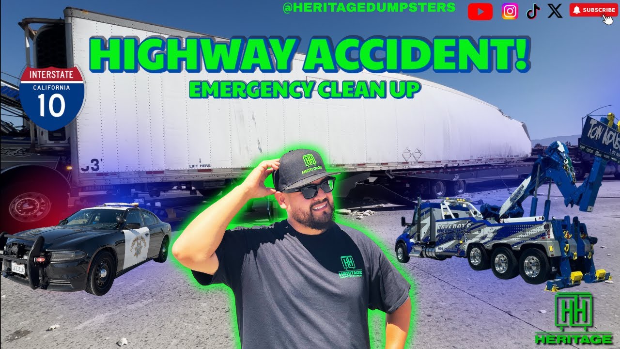 Emergency Semi Truck Accident Cleanup in San Bernardino CA| Fast Debris Removal in the Inland Empire